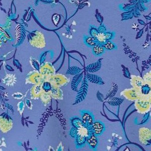 french blue jacquard floral