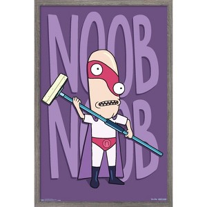 Trends International Rick And Morty - Noob Noob Framed Wall Poster Prints - 1 of 4