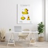 Stupell Industries Toy Rubber Duck Yellow Patent Design Diagram, 48" x 36" - 2 of 4