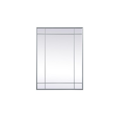 Elegant Lighting French Panel Wall Mirror 30x40 Inch In Silver