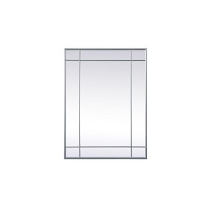 Elegant Lighting French Panel Wall Mirror 30x40 Inch In Silver - 1 of 4