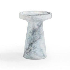 TOV Furniture Zara Aegean Marble Indoor / Outdoor Side Table - 1 of 4