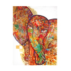 Trademark Fine Art -Oxana Ziaka 'Red India' Canvas Art - 1 of 4