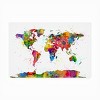 Michael Tompsett Map of the World Watercolor Outdoor Canvas Art - 3 of 4