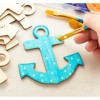 Wooden Cutouts for Crafts, Wood Anchors (3.7 x 3.5 in, 24-Pack) - image 2 of 4