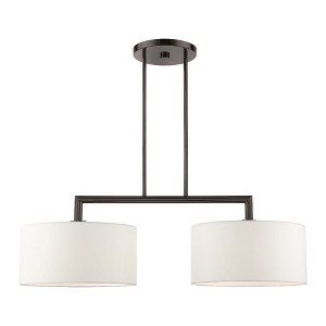 Livex Lighting Meridian 2 - Light Chandelier in  Black Chrome - 1 of 2