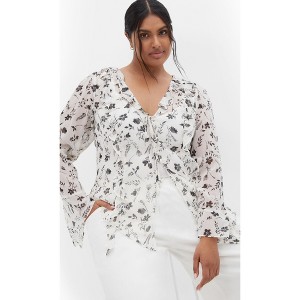 Women's Plus Size Sweet Nothings Top - mono | CITY CHIC - 1 of 4