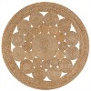 JONATHAN Y Cassia Round Natural Jute Boho Circle Area Rug - 2 of 4