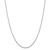 Black Bow Jewelry 1.3mm 10k White Gold Solid Diamond Cut Cable Chain Necklace - 3 of 4