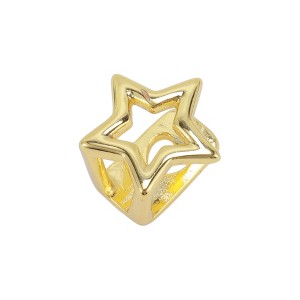 Unique Bargains Hip Hop Hollowout Five-Pointed Star Fake Grills 1 Pc - 1 of 4