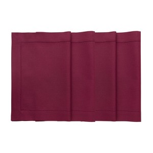 Solino Home Cotton and Linen Hemstitch Placemats - 1 of 4