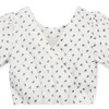 Hope & Henry Organic Girls' Flutter Sleeve Wrap Back Knit Romper, Infant - 2 of 4