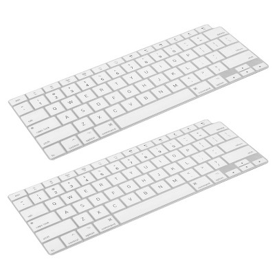 Insten 2 Pack Keyboard Cover Protector Compatible with 2020 Macbook Air 13", Ultra Thin Silicone Skin, Tactile Feeling, Anti-Dust, White