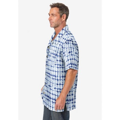 KingSize KS Island Printed Rayon Short-Sleeve Shirt