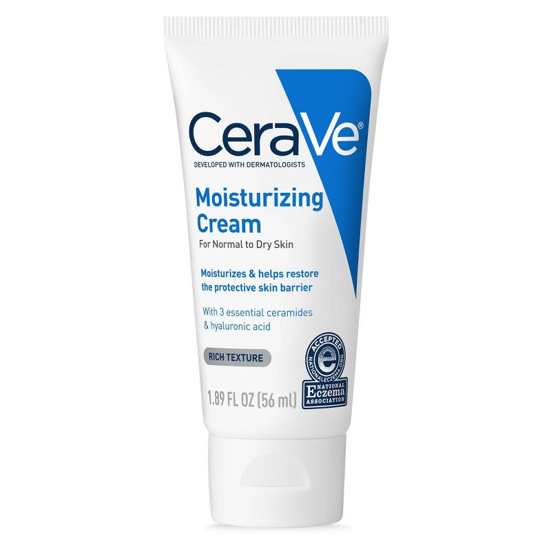 CeraVe Moisturizing Face &#38; Body Cream for Normal to Dry Skin &#8211; 1.89 fl oz, 1 of 13