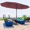 13ft Double-Sided Patio Umbrella with Crank & Tilt, UV99% Protection, Alloy Steel Frame, 6 Colors Available - 2 of 4