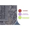Kumasinova Stain-Resistant Area Rug, Non-Shedding Sand/Ivory Door Mat,Kid & Pet-Friendly, Oriental Area Rug for Living Room,Latex-Free Cotton Backing - 4 of 4
