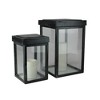 Kaemingk Set of 2 Lidded Black Fir Wood Display Boxes 16.5" - 2 of 4