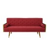 GDFStudio Aidan Mid Century Modern 72.25" Tufted Upholstered 3 Seater Sofa - 2 of 4