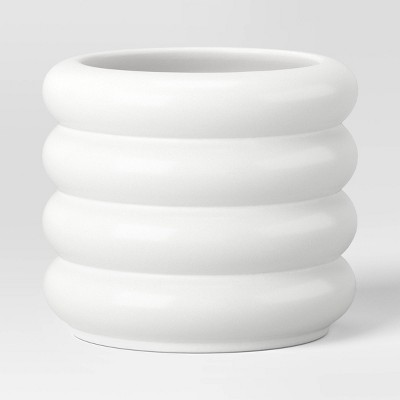 Small Bubble Ceramic Planter White - Room Essentials™