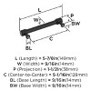 Amerock Faraday Pull for Cabinets, Drawers, and Furniture - 3 of 4