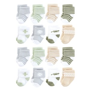 Hudson Baby Cotton Rich Baby Terry Socks 16-Pack - 1 of 3
