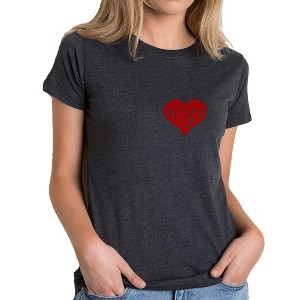LA Pop Art All You Need is Love - Women's Premium Blend Word Art T-Shirt - 1 of 4