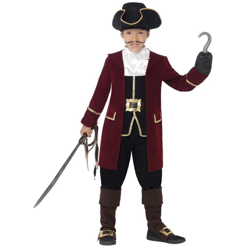 Smiffy Deluxe Pirate Captain Boys' Costume, 1 of 2