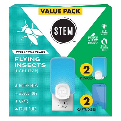 STEM Flying Insect Light Fly Trap Starter Kit - 2 Unit + 2 Refill