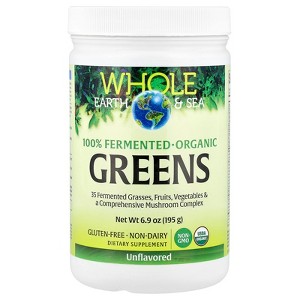 Natural Factors Whole Earth & Sea, Greens, Unflavored, 6.9 oz (195 g) - 1 of 4
