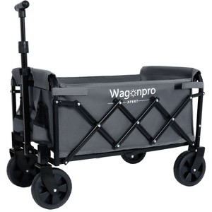ORRD Expandable Dual-Layer Foldable Utility Wagon with Extra Storage for Camping, Shopping & Sports, Gray - 1 of 4