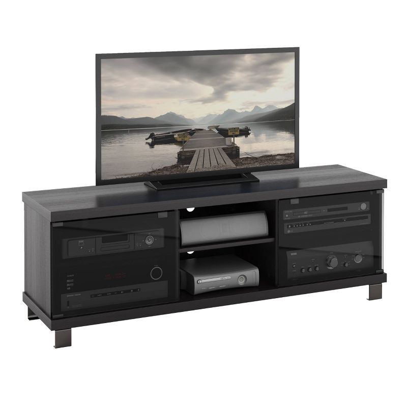Flat Panel TV Stand for TVs up to 60&#34; CorLiving Ravenwood Black, 5 of 6
