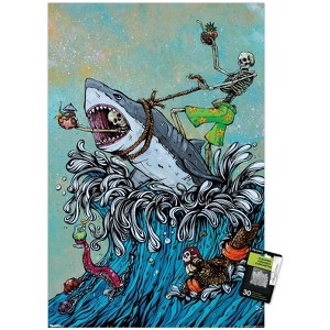 Trends International David Lozeau - Great White Wave Unframed Wall Poster Prints - 1 of 4