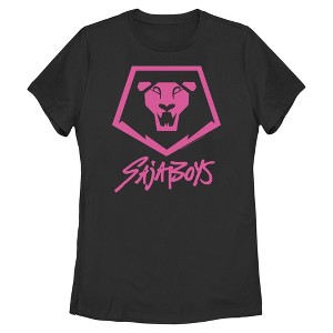 Womens KPop Demon Hunters Saja Boys Lion Logo T Shirt - 1 of 4
