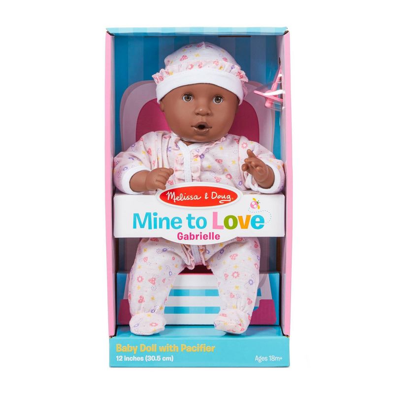 Melissa &#38; Doug Mine to Love 12&#34; Baby Doll -Gabrielle With Romper and Hat, 4 of 11
