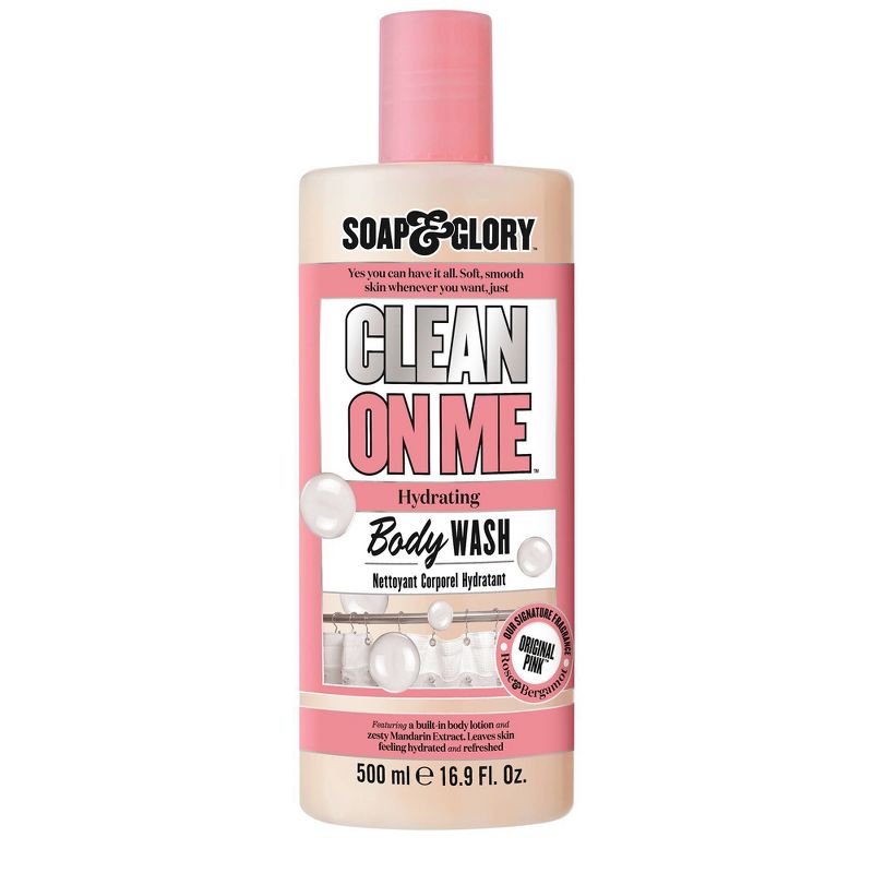 Soap &#38; Glory Clean on Me Clarifying Mandarin, Strawberry, Rose, Peach and Musk Body Wash - Original Pink Scent - 16.9 fl oz, 1 of 8