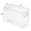 iDesign Set of 4 Pantry Storage Bins with Handles - Clear, USA Made - 4 of 4