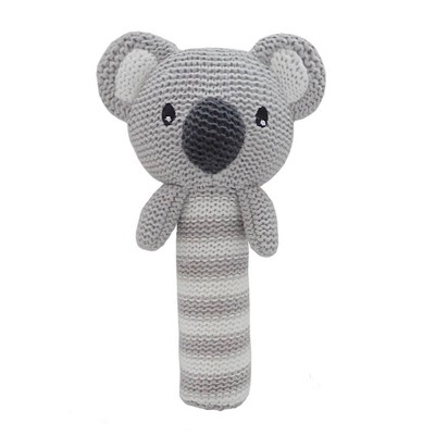 Living Textiles Baby Huggable Knit Rattle - Kirby Koala