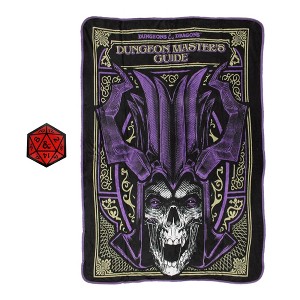 Just Funky Dungeons & Dragons 45 x 60 Inch Fleece Throw Blanket & Sticker - 1 of 4