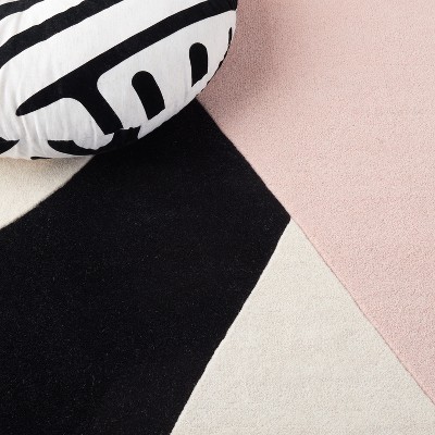 Ivory and Rust Hand-Tufted Wool Area Rug