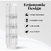 American Atelier Vintage Art Deco 9 oz. Fluted Drinking Glasses Set of 4, Old Fashion Tumbler for Cocktails, Ribbed Lowball Glass Cup, Clear - 4 of 4