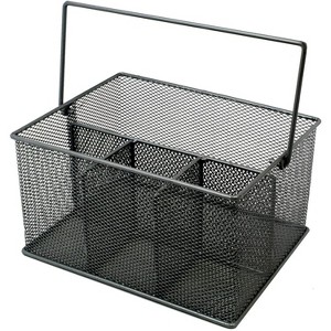 LunaLulinlk Mesh Utensil Caddy, Napkin Holder and Condiment Organizer - 1 of 4