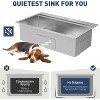 Acekool 33"x22"x9" Drop-In Stainless Steel Kitchen Sink, Top Mount Single Bowl with Pull-Down Faucet & Accessories, Black - 4 of 4