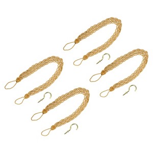 Unique Bargains Hand Woven Decorative Braided Curtain Tiebacks - 1 of 4