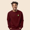 Dalix Alien Embroidered Fleece Crewneck Long Sleeve Sweatshirt Mens - 2 of 4