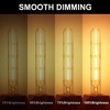 YANSUN 4-Watt 40-Watt Equivalent T30 Soft White (2700K) 9 in. Edison LED Tube Bulb, Vintage Filament, Dimmable, 4-Pack - 2 of 4