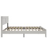 Lyngins Industrial Queen Size Bed Frame, Wood Platform Bed Frame with Headboard, Metal Frame & Solid Wood Slats, Large Under Bed Storage - 3 of 4