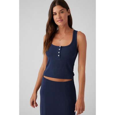 Sol Angeles Rib Henley Tank