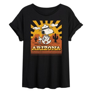 Women's - Peanuts - Arizona Scouts Oversized Graphic T-Shirt - 1 of 4