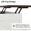 Lift Top Coffee Table with Storage,Premium Wood Coffee Table, Height-Adjustable Cocktail Table - 3 of 4
